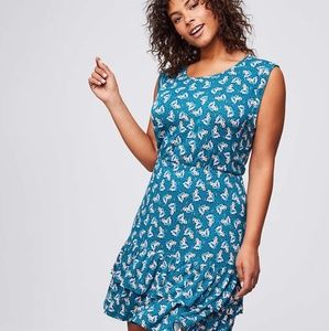 Spring Leaf Flounce Dress